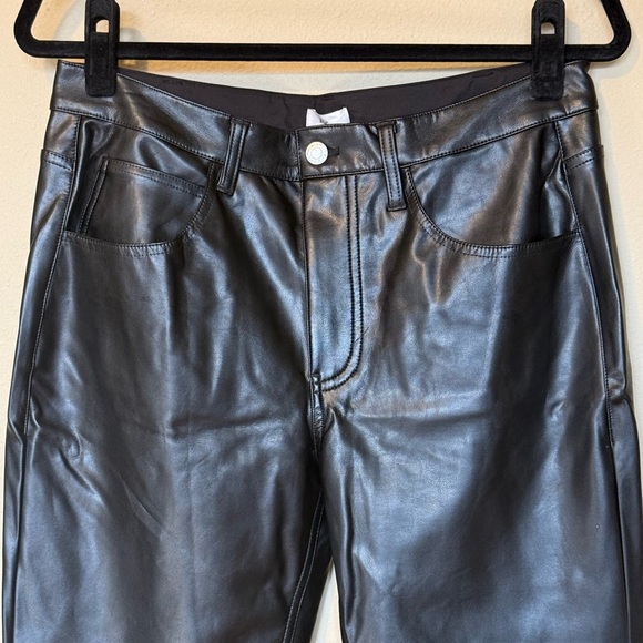 A.L.C. Freddie Faux Leather Flared Pant Black NWT Size US 10 - Picture 4 of 7